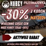 Przedmajówka z rabatem -30%  na noże Kubey